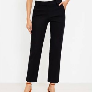 LOFT Perfect Curvy Black Straight Pants - 12